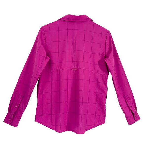 Title Nine Tuolumne Tech Shirt 2.0 Women’s Long Sleeve Button Dow Outdoor Hiking - Picture 2 of 9